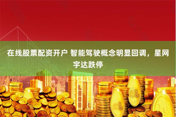在线股票配资开户 智能驾驶概念明显回调，星网宇达跌停